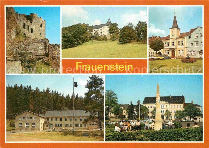 Frauenstein Brand-Erbisdorf Burgruine Schloss Rathaus Ferienheim Kummermuehle Di