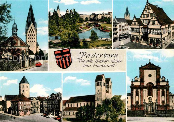 Paderborn Teilansichten Alte Bischof Kaiser und Hansestadt
