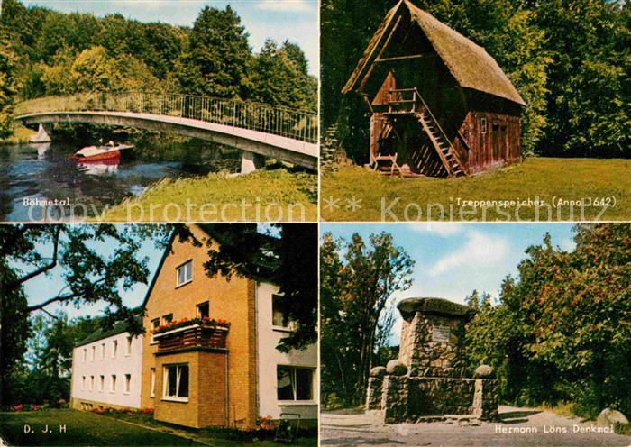 Fallingbostel Boehmetal Treppenspeicher Hermann Loens Denkmal DJH Jugendherberge