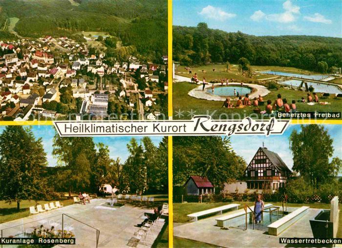 Rengsdorf Fliegeraufnahme Freibad Wassertretbecken Kuranlage Rosenberg