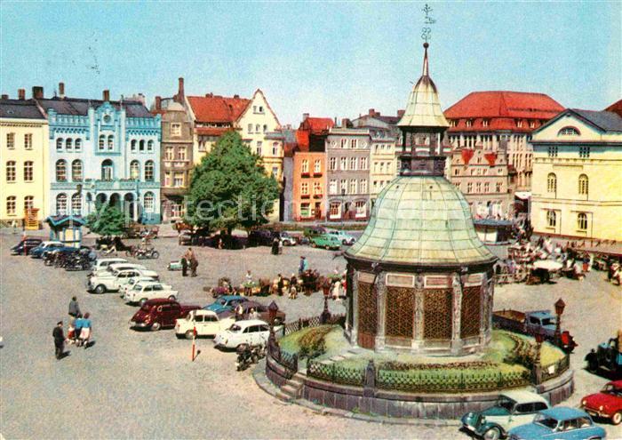 Wismar Mecklenburg Marktplatz Wasserkunst