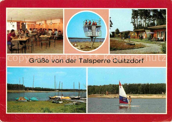Quitzdorf See Talsperre HO Gaststaette Badestrand Wacheberg Ferienobjekt Segelbo