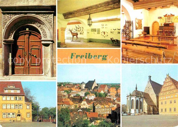 Freiberg Sachsen Renaissance Portal Museum Kornerhaus Untermarkt Dom