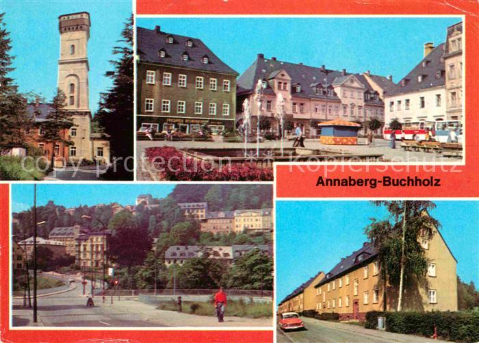 Annaberg-Buchholz Erzgebirge Poehlberg Markt Friedrich Engels Strasse