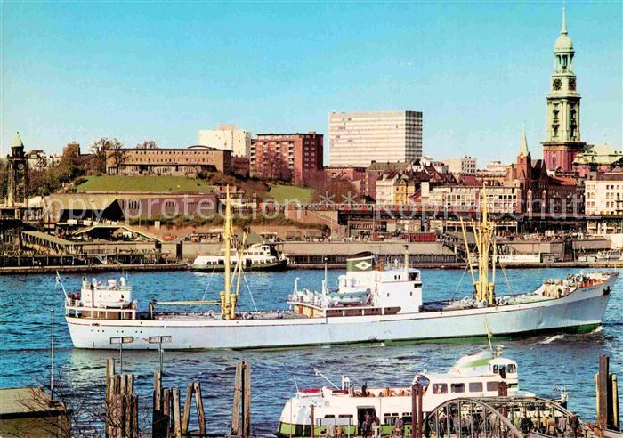 HAMBURG  CITY Hafen und St Michaeliskirche