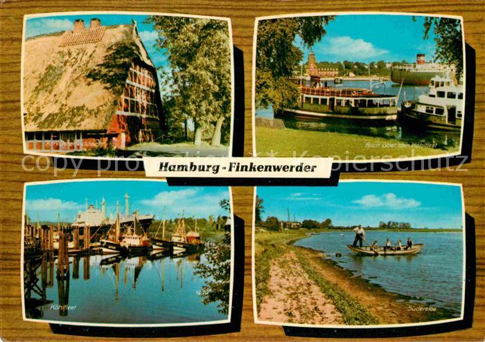 Finkenwerder Osterfelddeich Koehlfleet Suederelbe Hafen