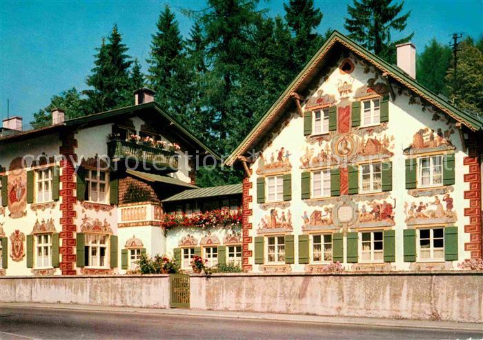 OBERAMMERGAU Bayern Passionsspielort Haensl und Gretl Heim Maerchen Fassadenmale