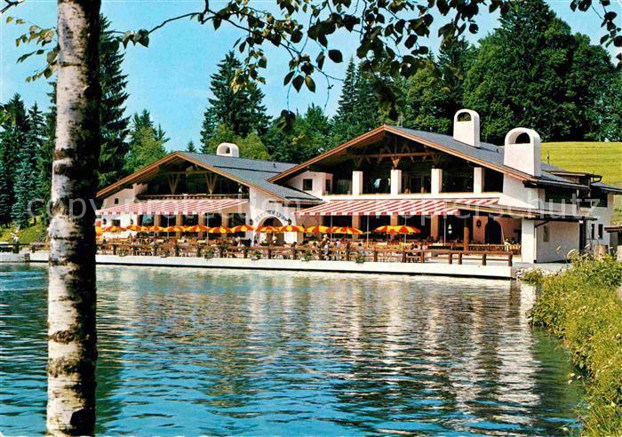 GARMISCH-PARTENKIRCHEN Bayern Cafe Restaurant Riessersee Huber Karte Nr 10160