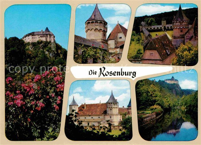 Rosenburg-Kamp Rosenburg im Kamptal Burgturm Turnierhof Fluss