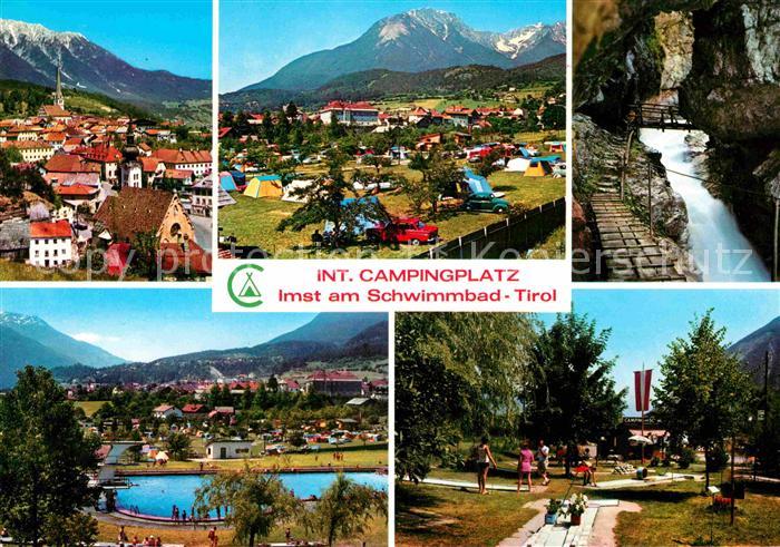 Imst Tirol Campingplatz Oberinntal Wasserfall Alpenpanorama