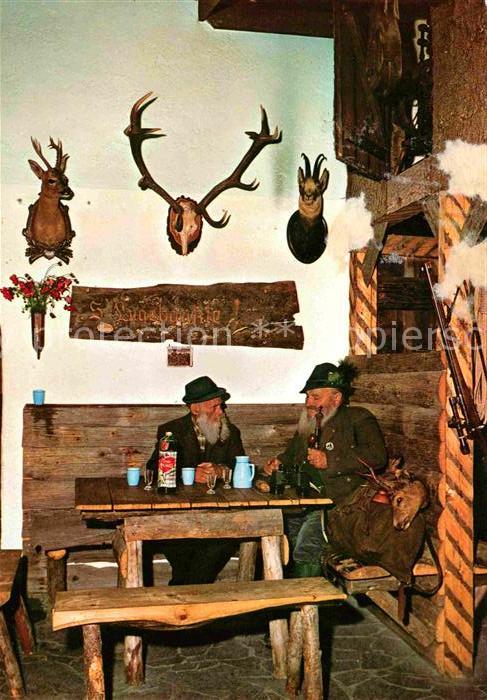 Imst Tirol Jaegeridyll am Luegebaenkle Latschenhuette