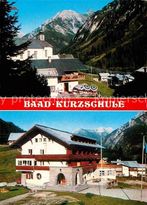 Baad Mittelberg Kleinwalsertal Kurzschule Alpen