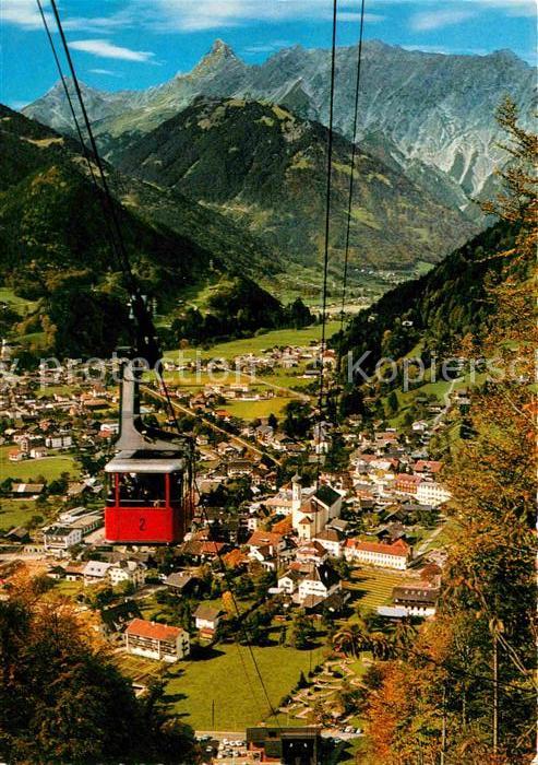 Schruns Vorarlberg Sommerkurort mit Hochjochseilbahn und Zimba Alpenpanorama