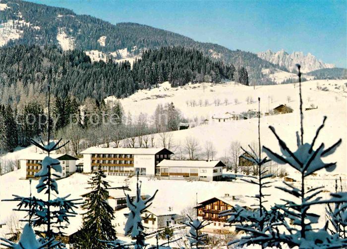 Goldegg Erholungsheim Genesungsheim Winterpanorama Alpen Hochkoenig Manndlwaende
