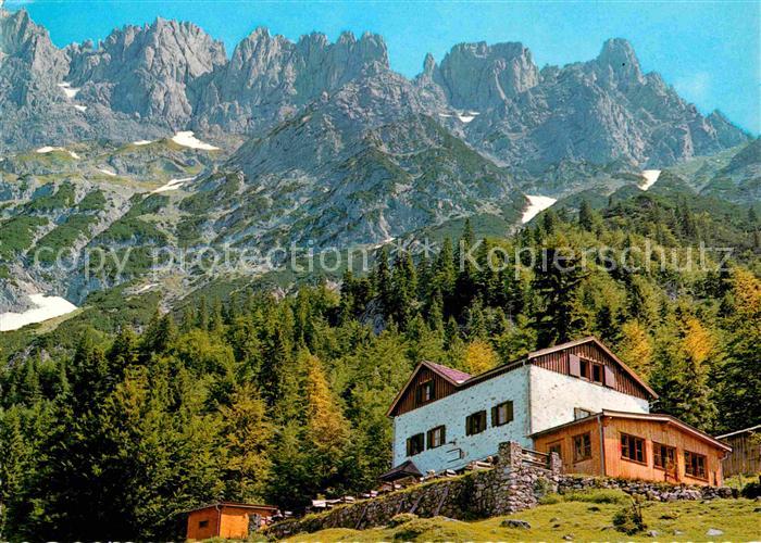 Gaudeamushuette mit Toerlspitzen Wilder Kaiser