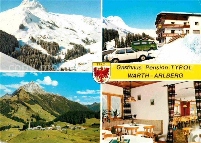 Warth Vorarlberg Gasthaus Pension Tyrol Alpenpanorama
