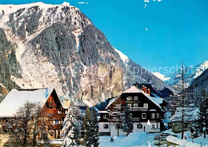 Badgastein Hoteldorf Gruener Baum Winterpanorama Alpen