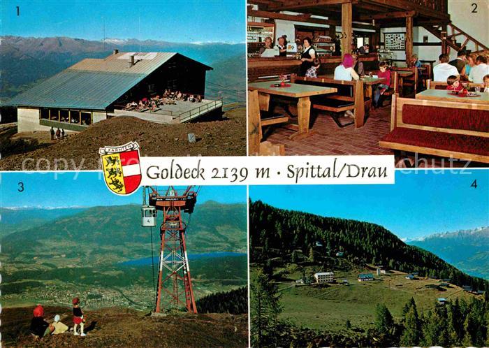 Spittal Drau Bergstation Goldeck Bergbahn Berggaststaette Krendlmarbecken Alpenp