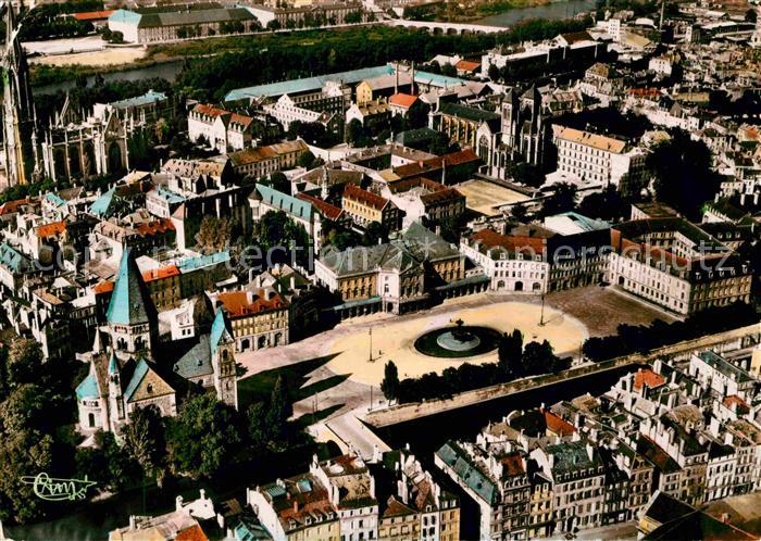 Metz 57 Moselle Place de la Comedie Prefecture Theatre vue aerienne