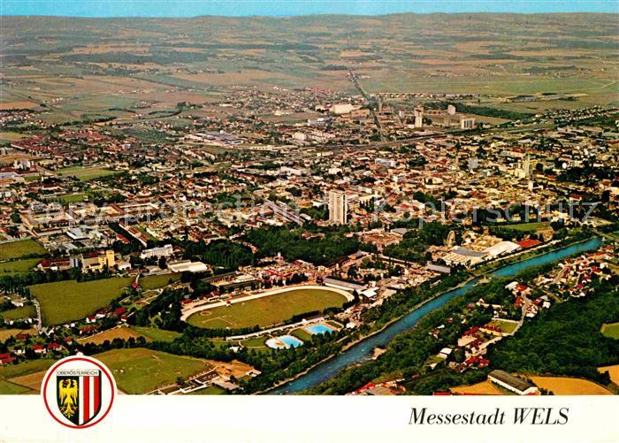 Wels Messestadt Alpenvorland Fliegeraufnahme