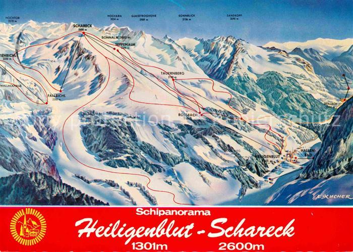 Heiligenblut Kaernten Panorama Schigebiet Schareck
