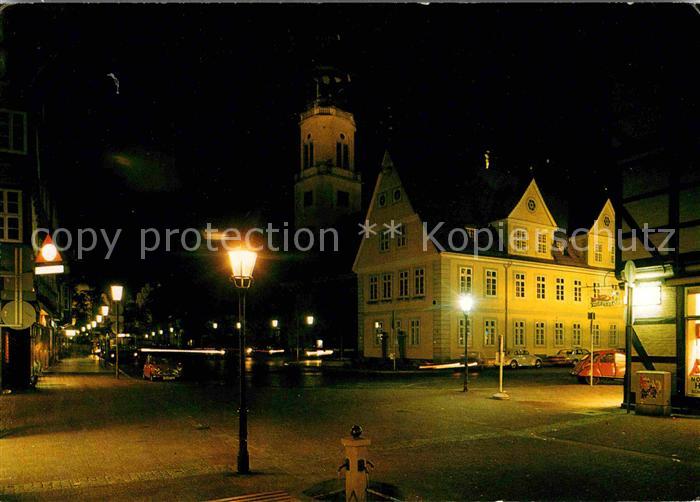 Celle Niedersachsen Rathaus bei Nacht
