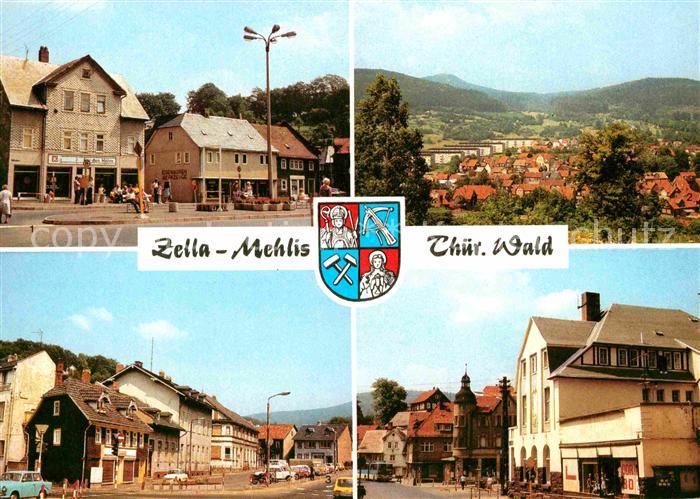 Zella-Mehlis Karl Marx Platz Ruppberg Dr Wilhelm Kuelz Platz Ernst Thaelmann Str