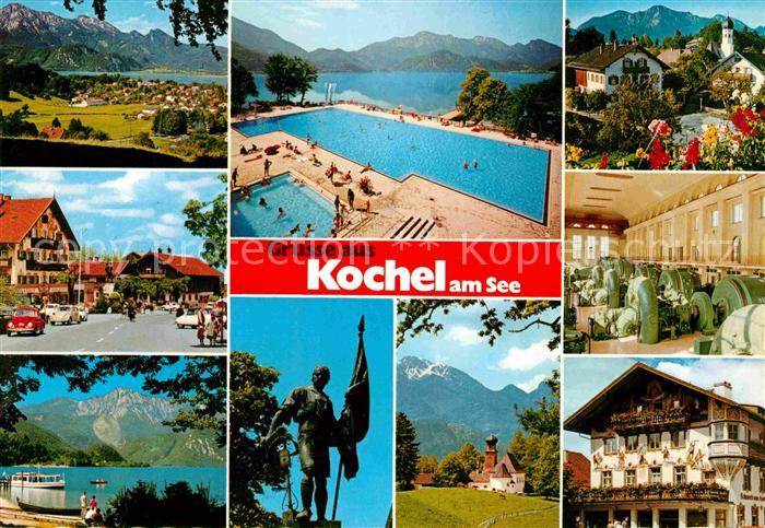 Kochel See Panorama Trimini Dorfidyll Dorfstrasse Kraftwerkshalle See Herzogstan