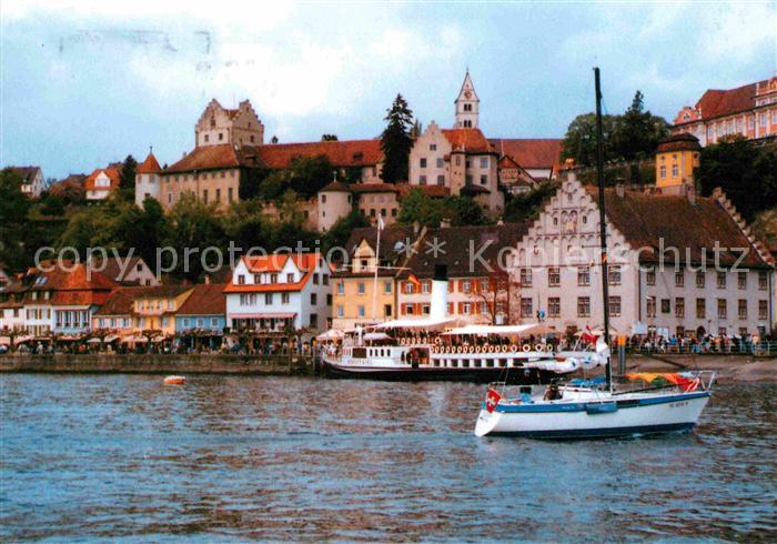Meersburg Bodensee Schloss Schiffsanlegestelle
