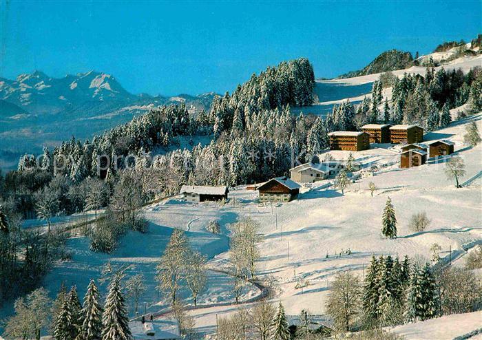 Oberstaufen Oberallgaeu Bayern Kuranstalt Malas mit Saentis