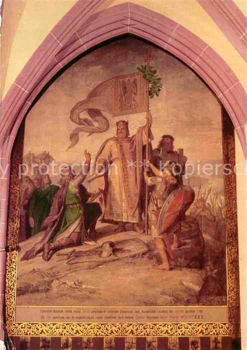 Meissen Elbe Sachsen Albrechtsburg Grosser Saal Gemaelde