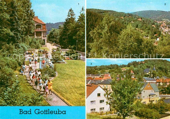 Bad Gottleuba-Berggiesshuebel Wassertretanlage im Kliniksanatorium Teilansichten