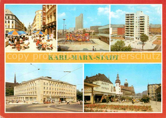 Karl-Marx-Stadt Interhotel Kongress Punktehaus Muehlenstr Interhotel Chemnitzer