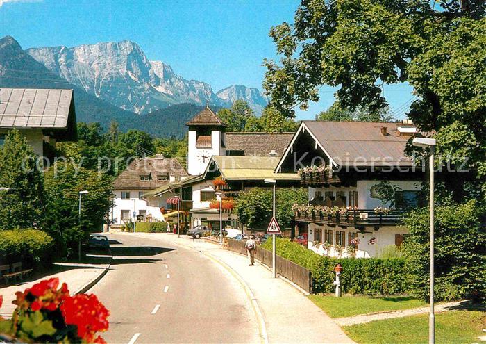 Unterstein Marktschellenberg mit Untersberg Dorfstrasse