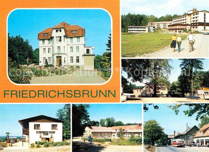 Friedrichsbrunn Harz Sanatorium Ernst Thaelmann FDGB Bettenhaus Kurt Dillge Berg