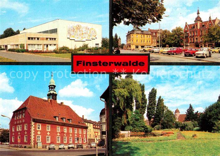Finsterwalde Sporthalle Marktplatz Kreiskulturhaus Schlosspark