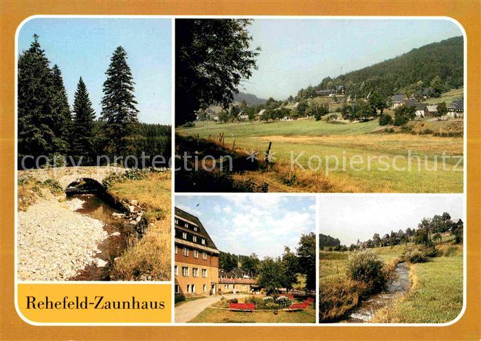 Rehefeld-Zaunhaus An der Wilden Weisseritz Teilansicht FDGB Erholungsheim Aufbau
