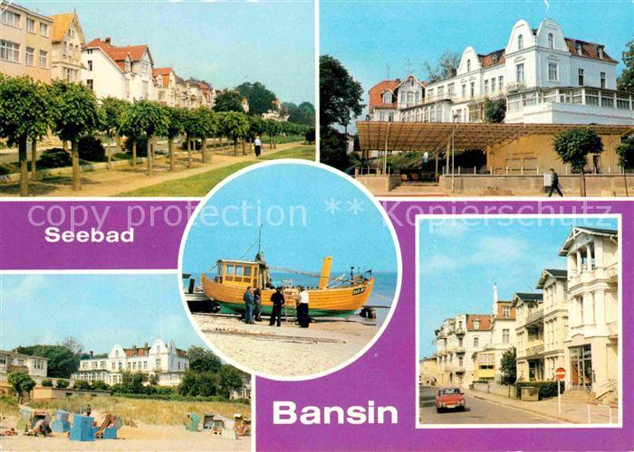 Bansin Ostseebad Strandpromenade FDGB Erholungsheim Josef Orlopp Karl Marx Stras