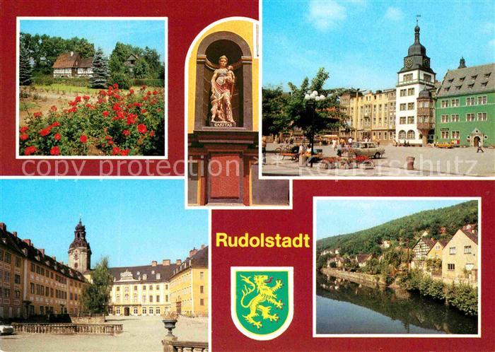 Rudolstadt Volkskundemuseum Thuer Bauernhaeuser Detail am Portal der Heidecksbur