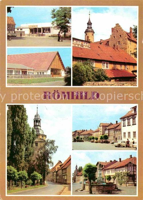 Roemhild Konsum Kaufhalle Kulturhaus HOG Stadt Roemhild Schloss Suedl Stadttor K