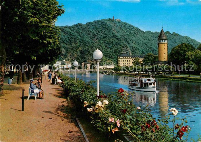 Bad Ems Kurpromenade Schloss Fahrgastschiff