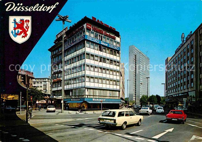 DuessELDORF  CITY Hochstrasse mit Thyssen Hochhaus