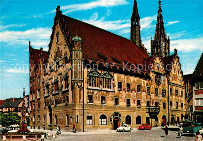 Ulm Donau Rathaus Muensterturm