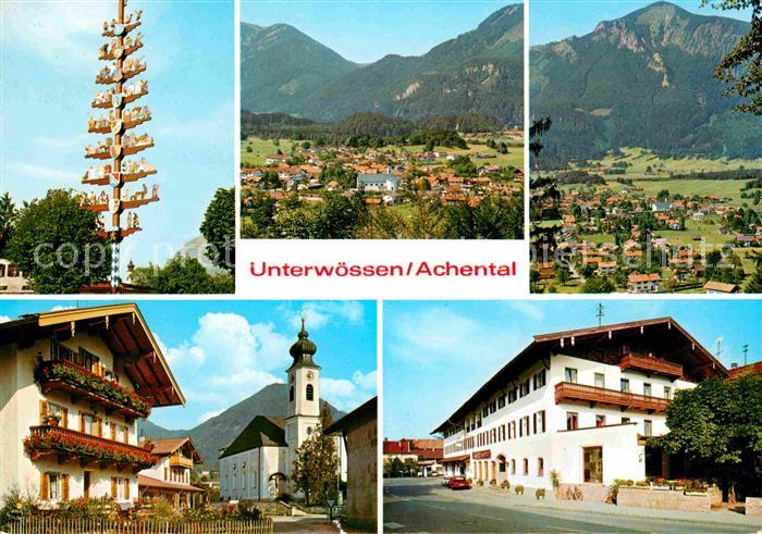 Unterwoessen Maibaum Panorama Kirche Teilansicht