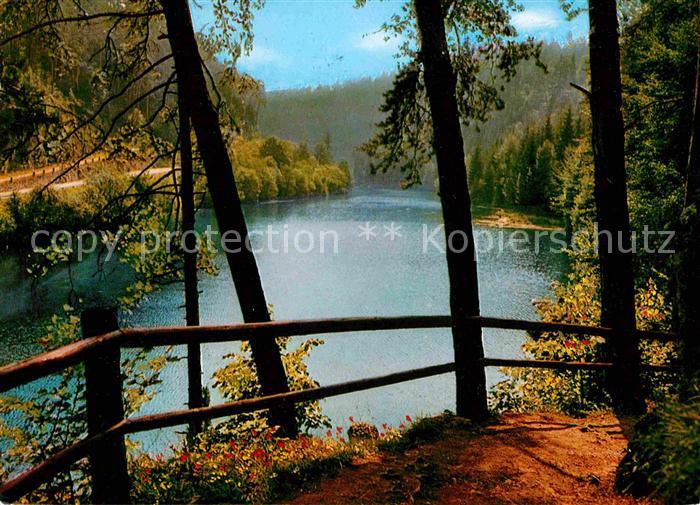Pottenstein Oberfranken Stausee im Weihersbachtal