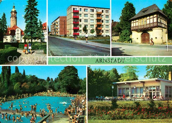 Arnstadt Ilm Neideckturm Rudolstaedter Strasse Fischtor Bad HO Cafe DSF