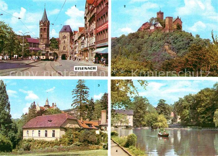 Eisenach Thueringen Platz der DSF Nikolaitor Wartburg Karthausgarten Prinzenteic