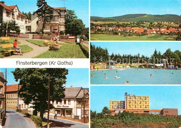 Finsterbergen VdN Kurheim Theo Neubauer Denkmalsplatz Waldschwimmbad FDGB Erholu