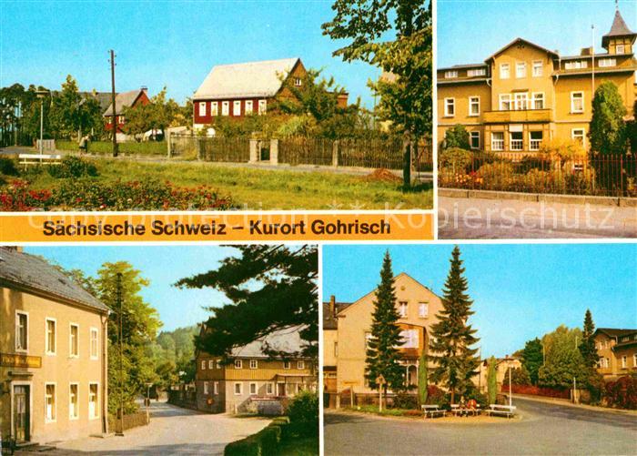 Gohrisch Dorfplatz Kurheim FDGB Heim Erholung Teilansicht