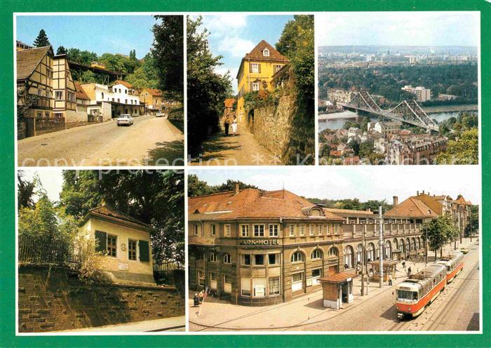 DRESDEN Elbe Grundstr HOG Luisenhof Koernerweg Blaues Wunder Schillerhaeuschen P